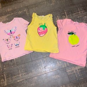 Three girl’s H&M summer tops